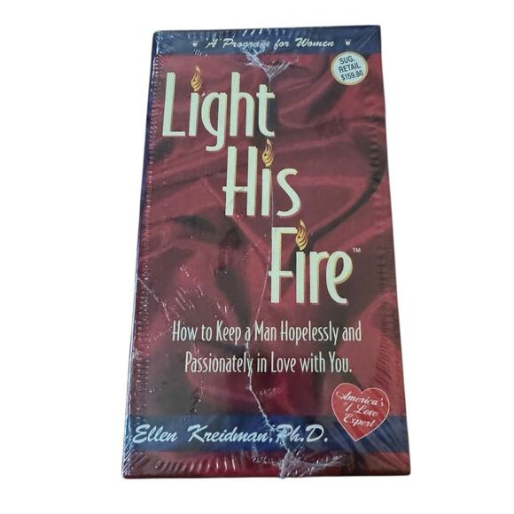 Light His Fire VHS Tapes Ellen Kreidman, Ph.D Love Communication New Sealed - Picture 2 of 4